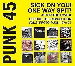 V/A, punk 45: sick on you! one way spit! cover