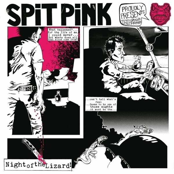SPIT PINK, night of the lizard cover