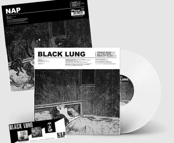 BLACK LUNG / NAP, split cover