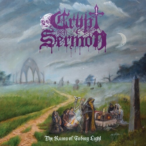 CRYPT SERMON, the ruins of fading light cover