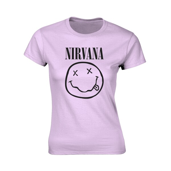 NIRVANA, smiley (girl) pink cover
