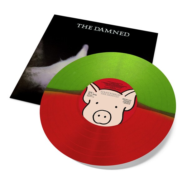DAMNED, strawberries (red & green vinyl) cover