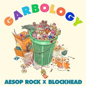 AESOP ROCK X BLOCKHEAD, garbology cover