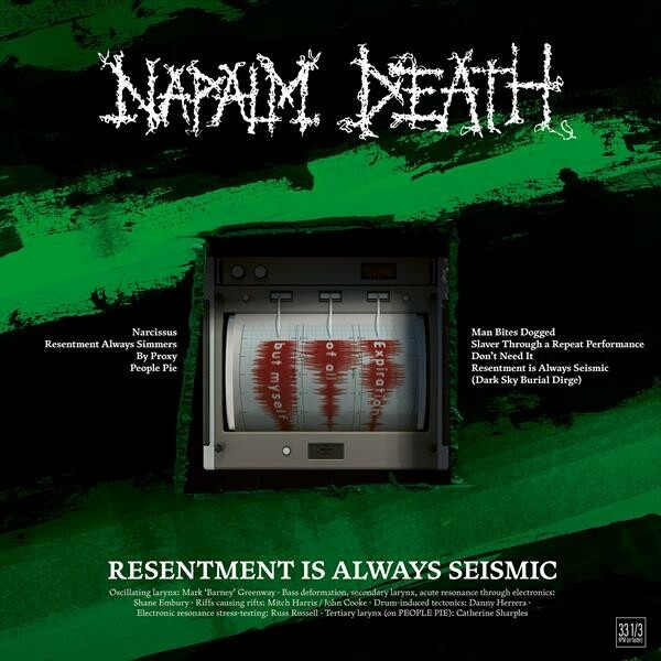 NAPALM DEATH, resentment is always seismic - a final throw of... cover