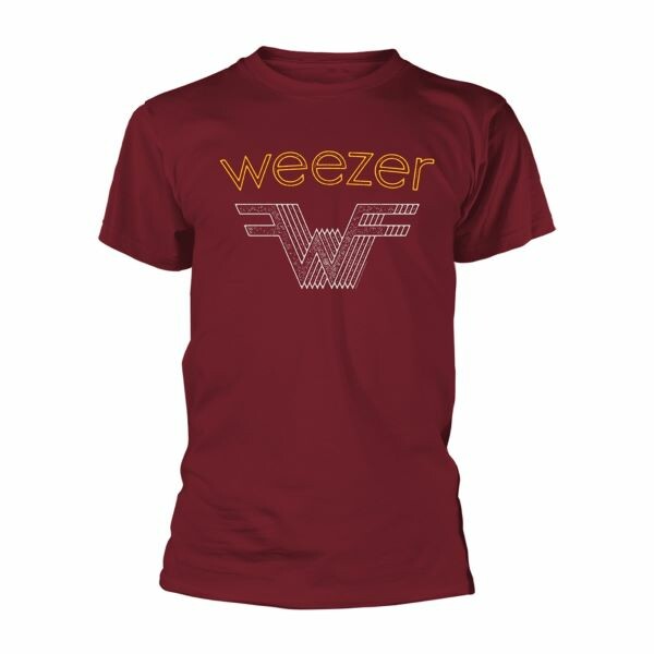 WEEZER, logo (boy) wine red cover