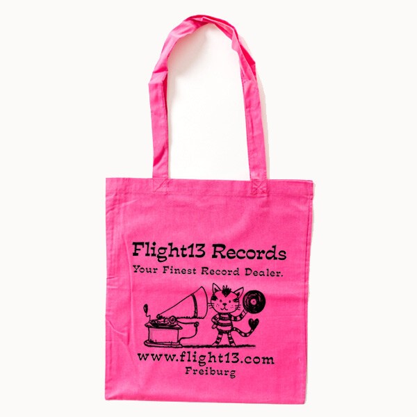 FLIGHT 13, stofftasche, vinylcat, pink cover