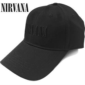 NIRVANA, baseballcap - text logo black cover