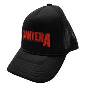 PANTERA, baseball cap - logo (mesh black) cover