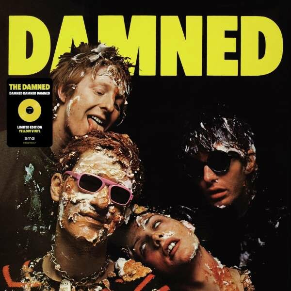 DAMNED, damned damned damned (yellow vinyl) cover