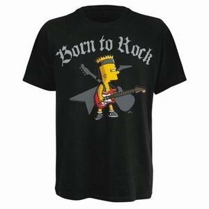 SIMPSONS, born to rock_shirt_black cover