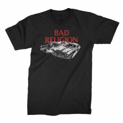 Cover BAD RELIGION, car crash (boy) black