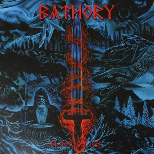 Cover BATHORY, blood on ice
