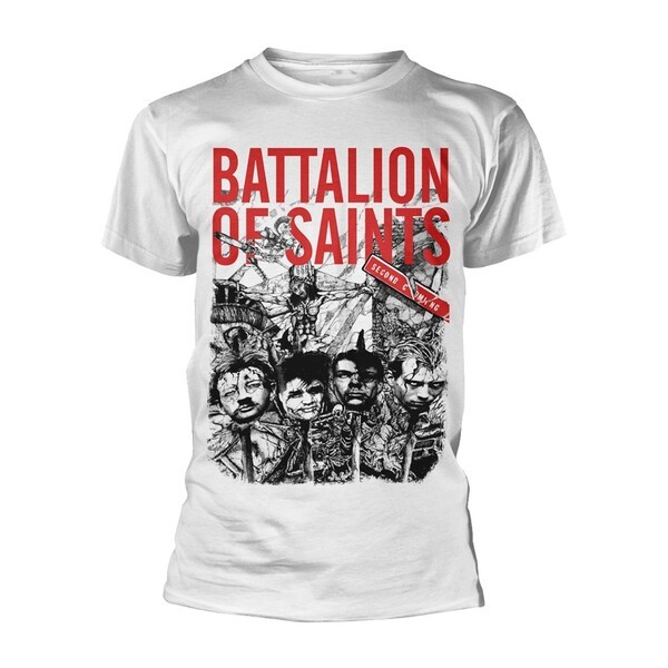 BATTALION OF SAINTS – second coming (boy) white (Textil)