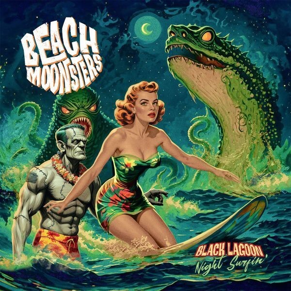BEACH MOONSTERS – black lagoon, night surfin´ (LP Vinyl)