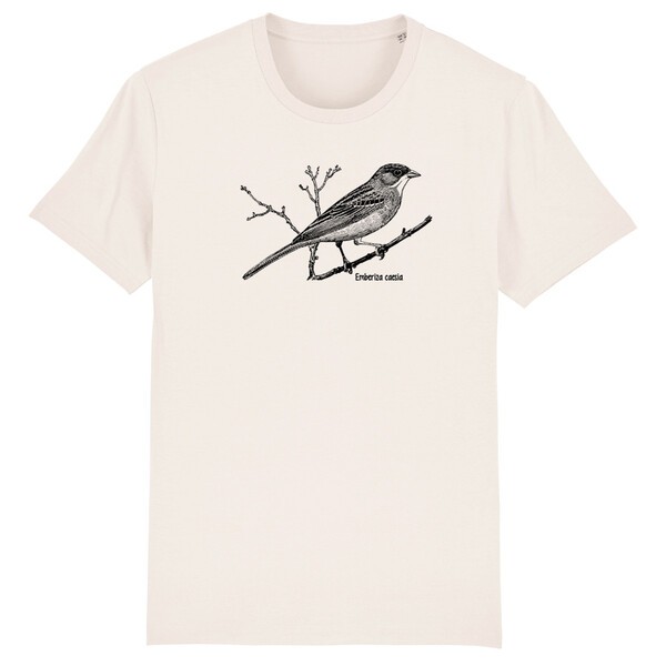 BIRDSHIRT – grauortolan (boy), natural (Textil)