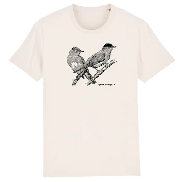 BIRDSHIRT – mönchsgrasmücke (boy), natural (Textil)