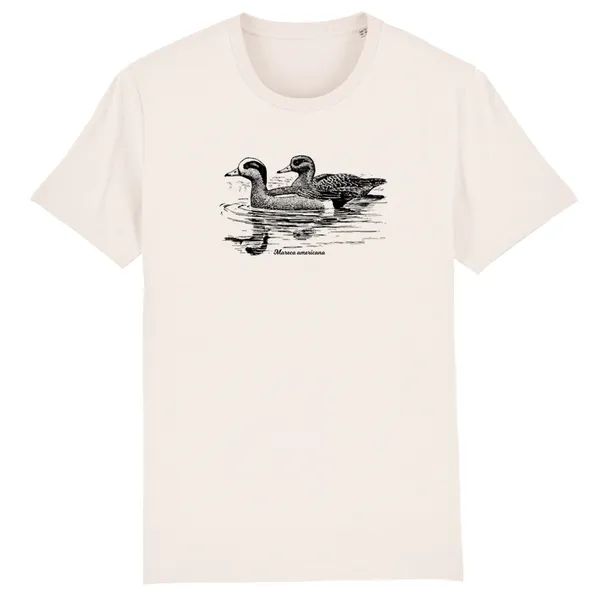 BIRDSHIRT – nordamerikanische pfeifente (boy), natural (Textil)