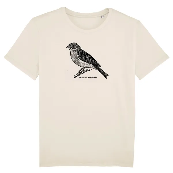 BIRDSHIRT – ortolan (boy), natural (Textil)