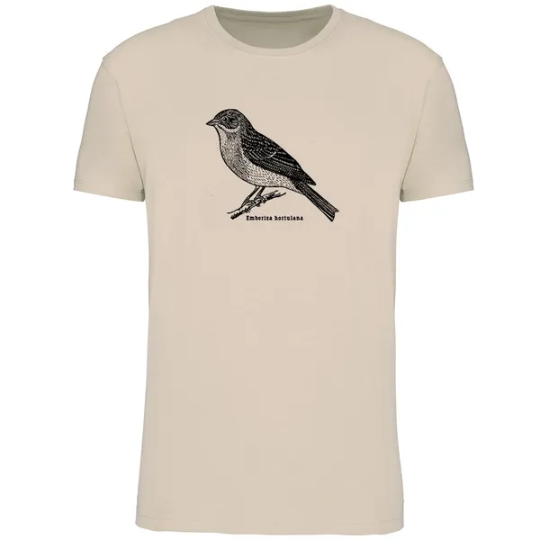 BIRDSHIRT – ortolan (boy), sand (Textil)