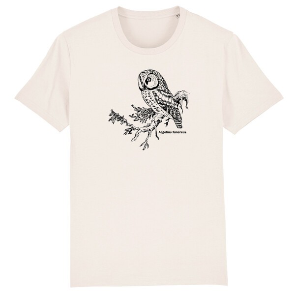 Cover BIRDSHIRT, raufusskautz (boy), natural