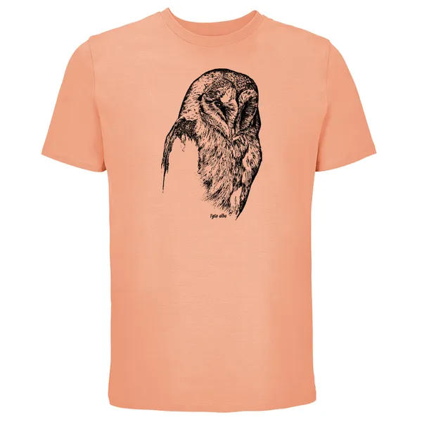 BIRDSHIRT – schleiereule (boy), peach (Textil)