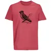 BIRDSHIRT – seidenschwanz (boy), folk pink (Textil)