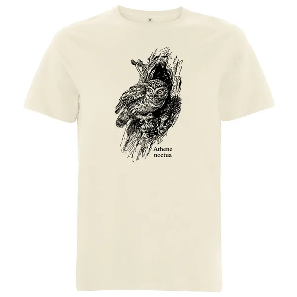 BIRDSHIRT – steinkauz (boy), natural (Textil)