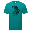 BIRDSHIRT – turmfalke (boy), ocean teal (Textil)