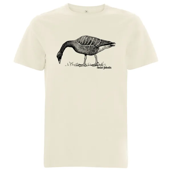 BIRDSHIRT – waldsaatgans (boy), natural (Textil)