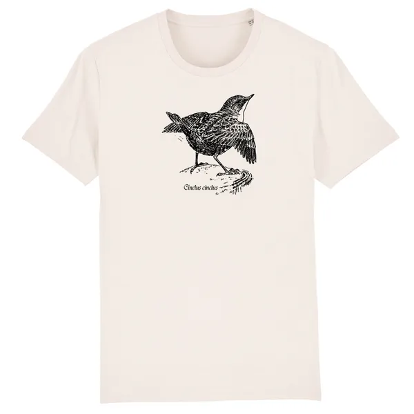 BIRDSHIRT – wasseramsel (boy), natural (Textil)