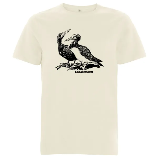 BIRDSHIRT – weissbauchtölpel (boy), natural (Textil)