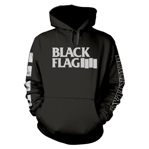 Cover BLACK FLAG, logo (boy) hooded sweatshirt black