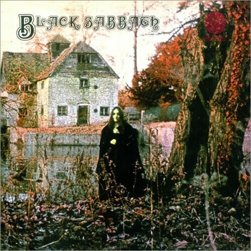 BLACK SABBATH, s/t (purple black splatter vinyl) cover