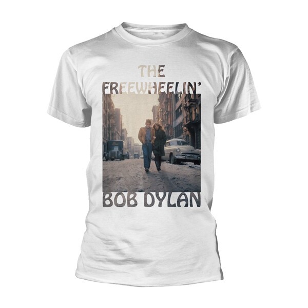 BOB DYLAN – freewheelin (boy) white (Textil)