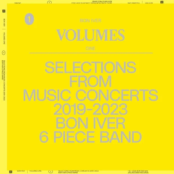 BON IVER – volumes:one-selections from music concerts 2019-23 (CD, LP Vinyl)
