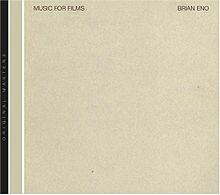 Cover BRIAN ENO, music for films