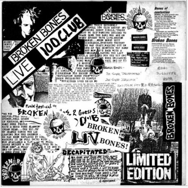 BROKEN BONES, live 100 club 1984 cover