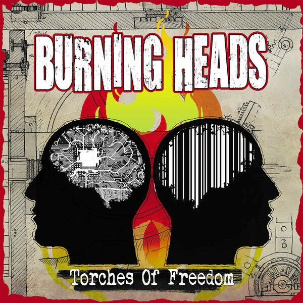 Cover BURNING HEADS, torch of freedom