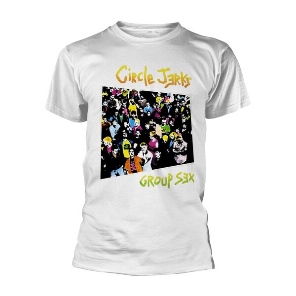 CIRCLE JERKS – group sex (boy) white (Textil)