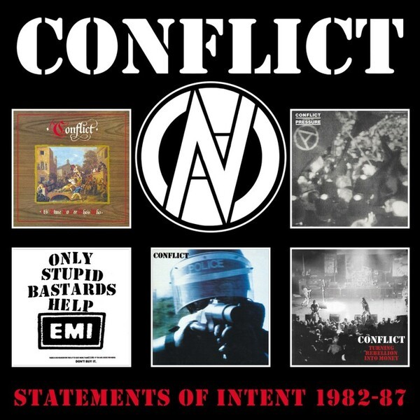 Cover CONFLICT, statements of intent 1982-1987