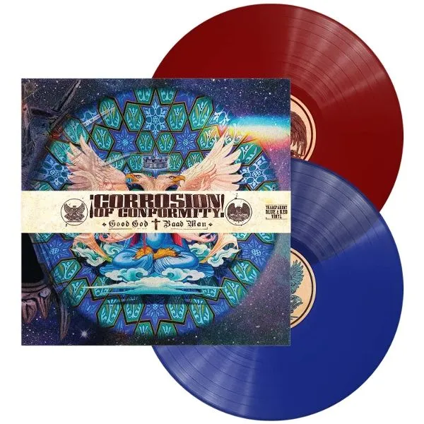 CORROSION OF CONFORMITY – good god / baad man (trans. red & blue) (LP Vinyl)