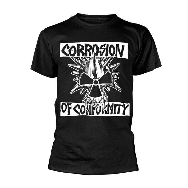 CORROSION OF CONFORMITY – skull logo (boy) black (Textil)