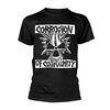 CORROSION OF CONFORMITY – skull logo (boy) black (Textil)