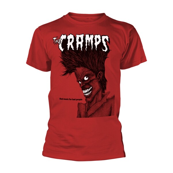 Cover CRAMPS, bad music for bad people (boy) red