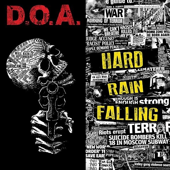 Cover D.O.A., hard rain falling