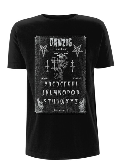 DANZIG – ouija board (boy) black (Textil)