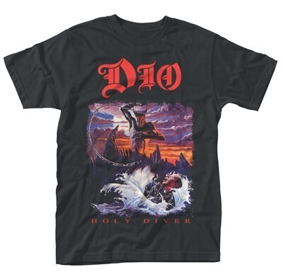 Cover DIO, holy diver (boy) black