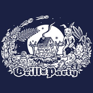 DIRK BONSMA – grill-party (kapu), asphalt (Textil)