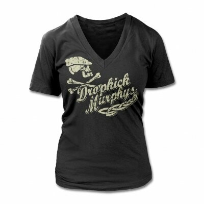 Cover DROPKICK MURPHYS, scally skull (girl) black
