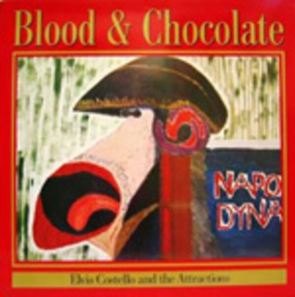 ELVIS COSTELLO & ATTRACTIONS, blood & chocolate cover